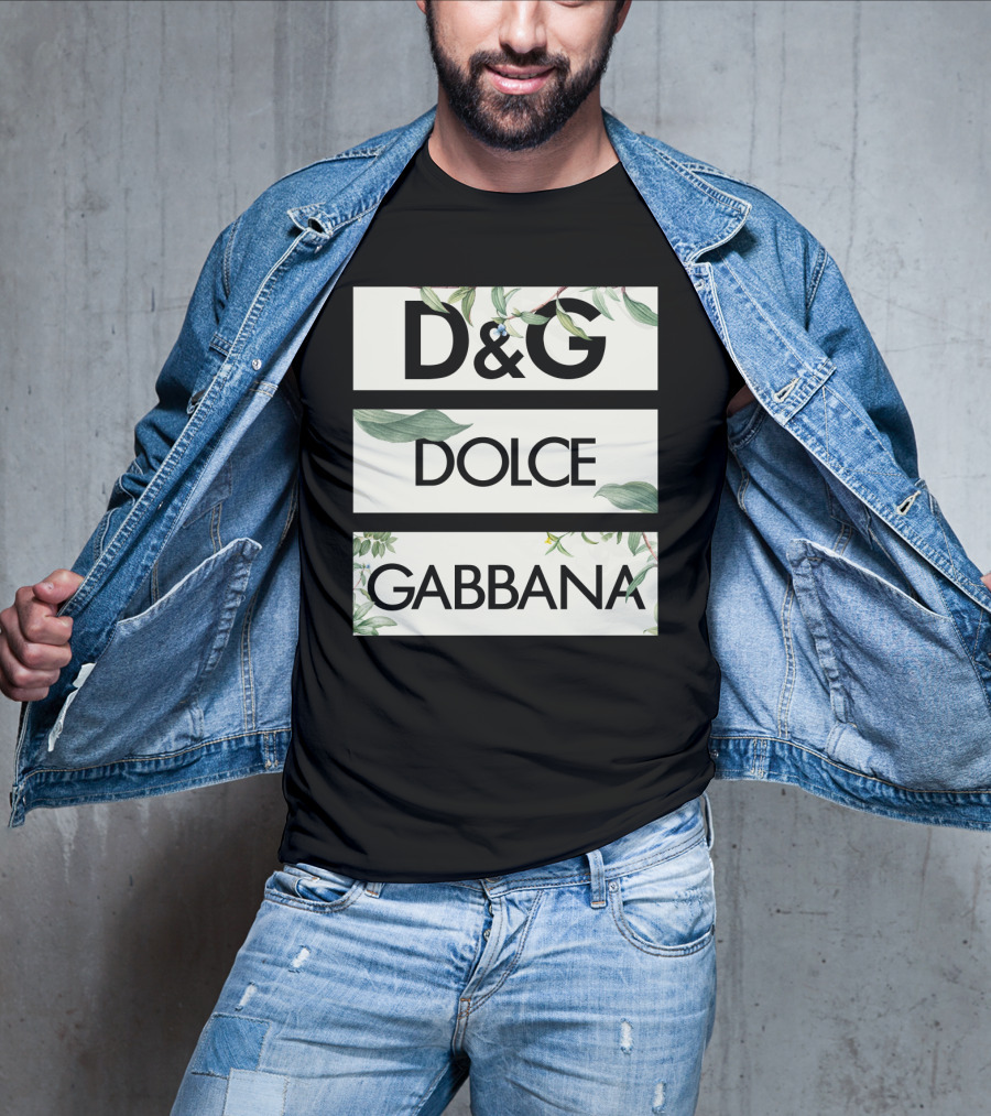 D&G Dolce Gabbana Botanical Leafs T-Shirt