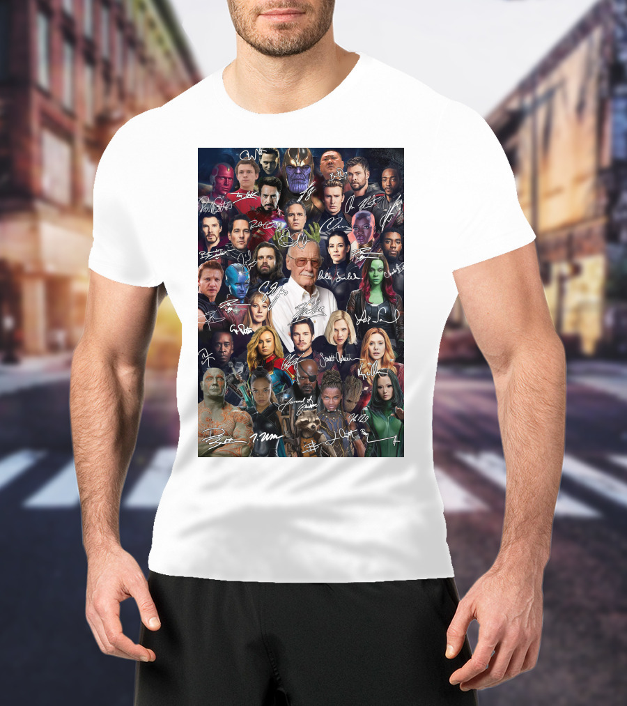 MV 001 Marvel Cinematic Universe Collage T-Shirt