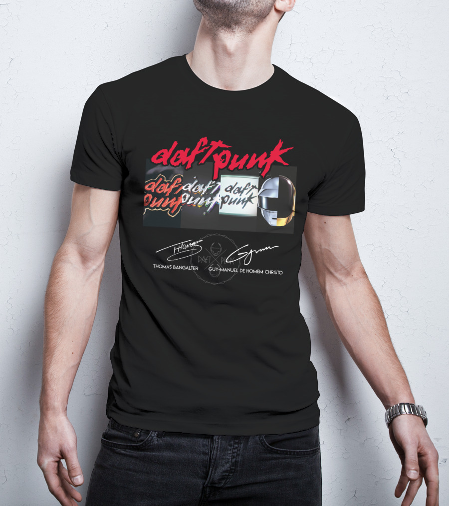 Daft Punk Thomas Bangalter Guy-Manuel De Homem-Christo Logos Icons T-Shirt