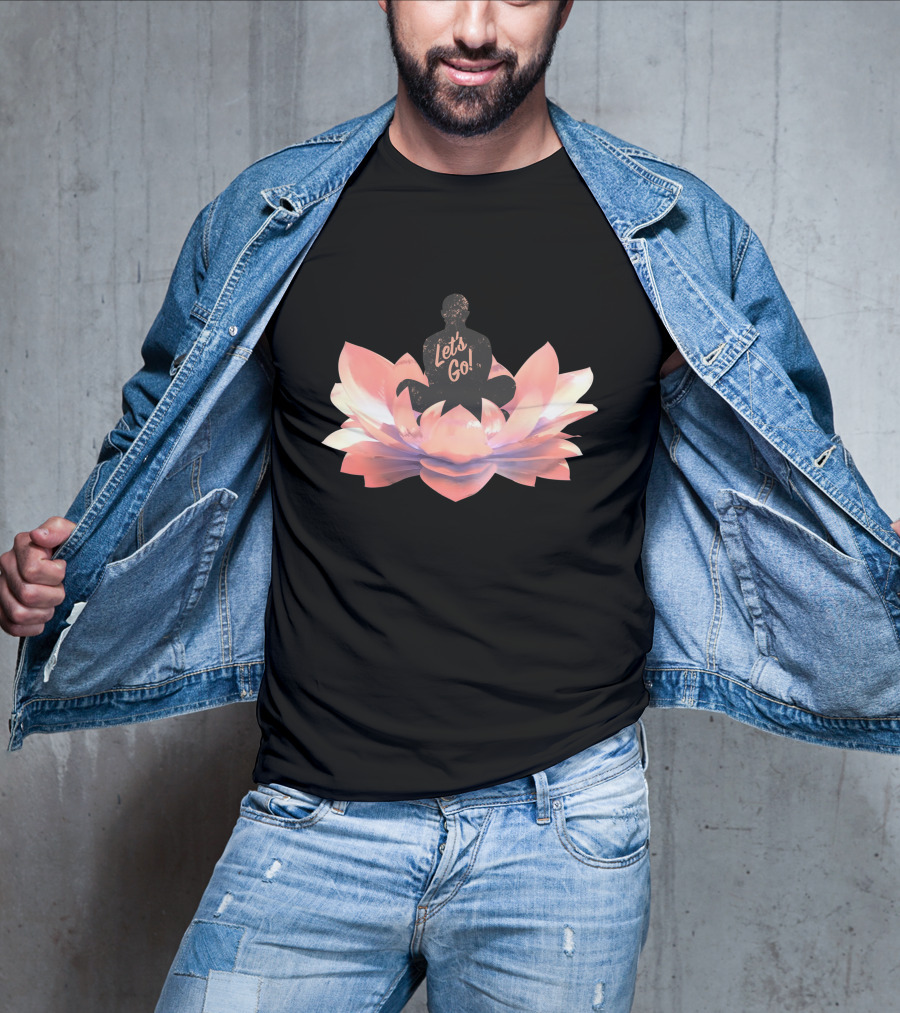 Let's Go Lotus Blossom Silhouette T-Shirt