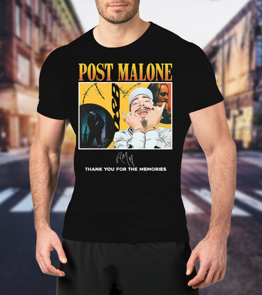 Post Malone Thank You For The Memories T-Shirt