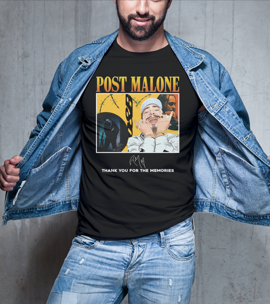 Post Malone Thank You For The Memories T-Shirt