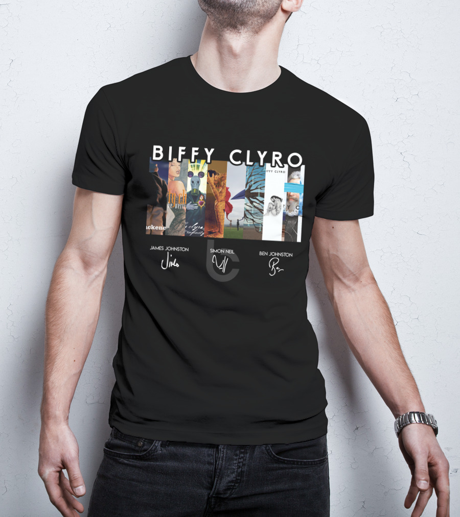 Biffy Clyro Album Art Collage James Johnston Simon Neil Ben Johnston T-Shirt