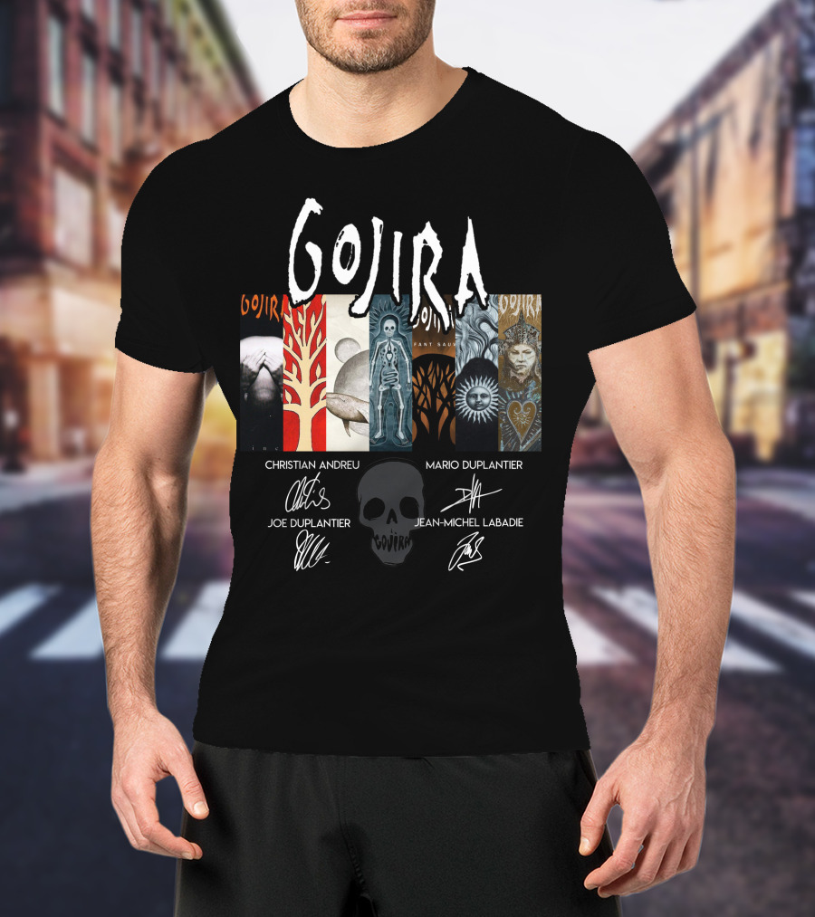 Gojira Christian Andreu Mario Duplantier Joe Duplantier Jean-Michel Labadie T-Shirt