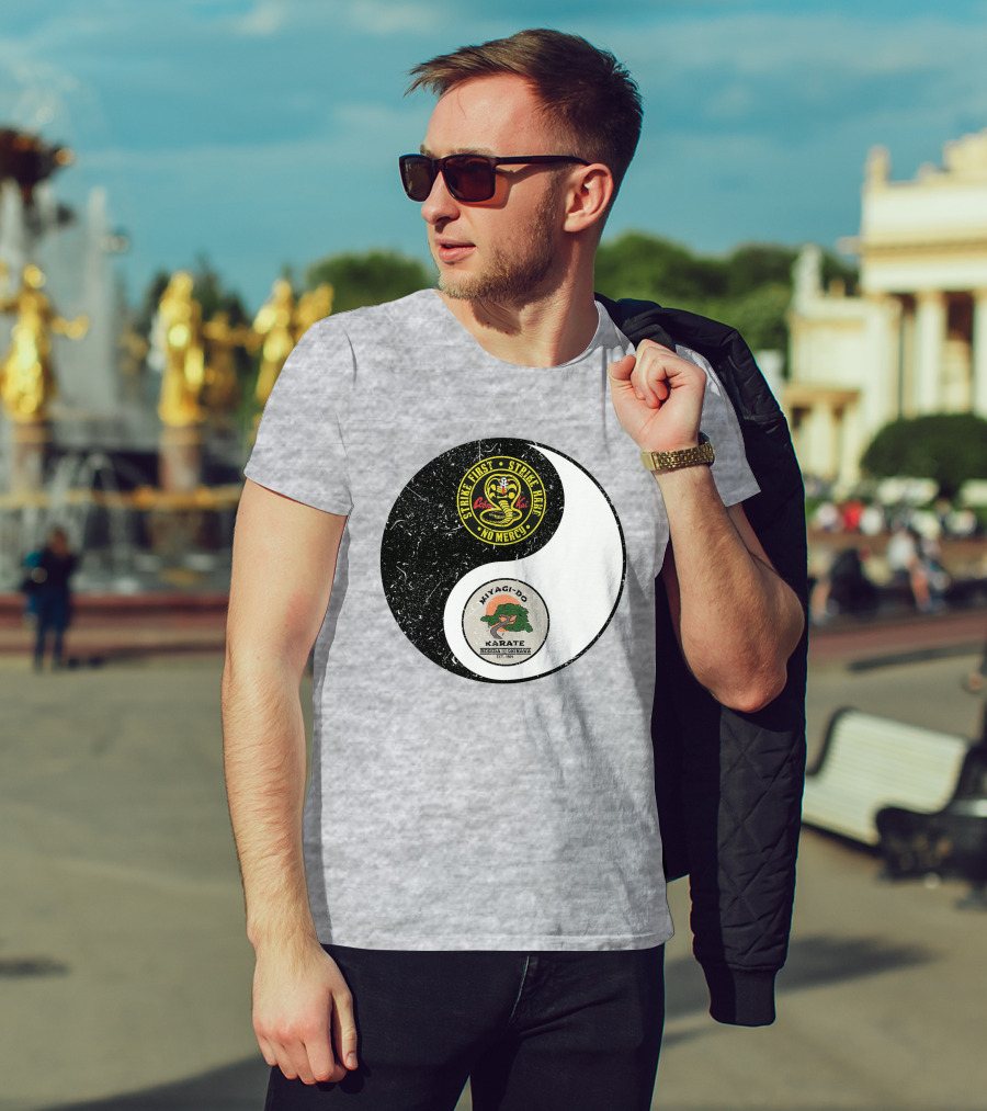 Cobra Kai Strike First Miyagi-Do Karate Yin Yang T-Shirt
