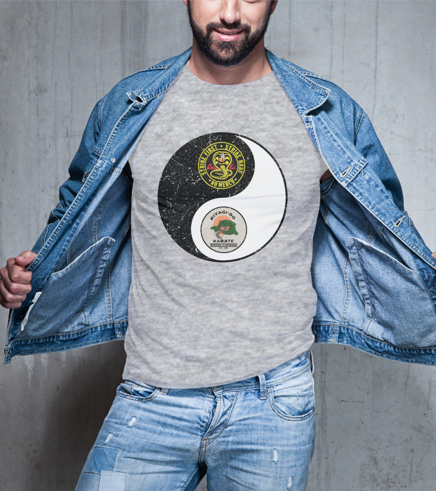 Cobra Kai Strike First Miyagi-Do Karate Yin Yang T-Shirt