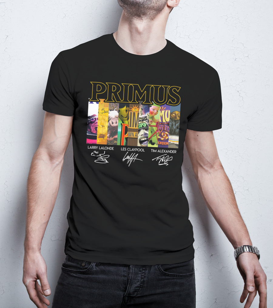 Primus Larry Lalonde Les Claypool Tim Alexander T-Shirt
