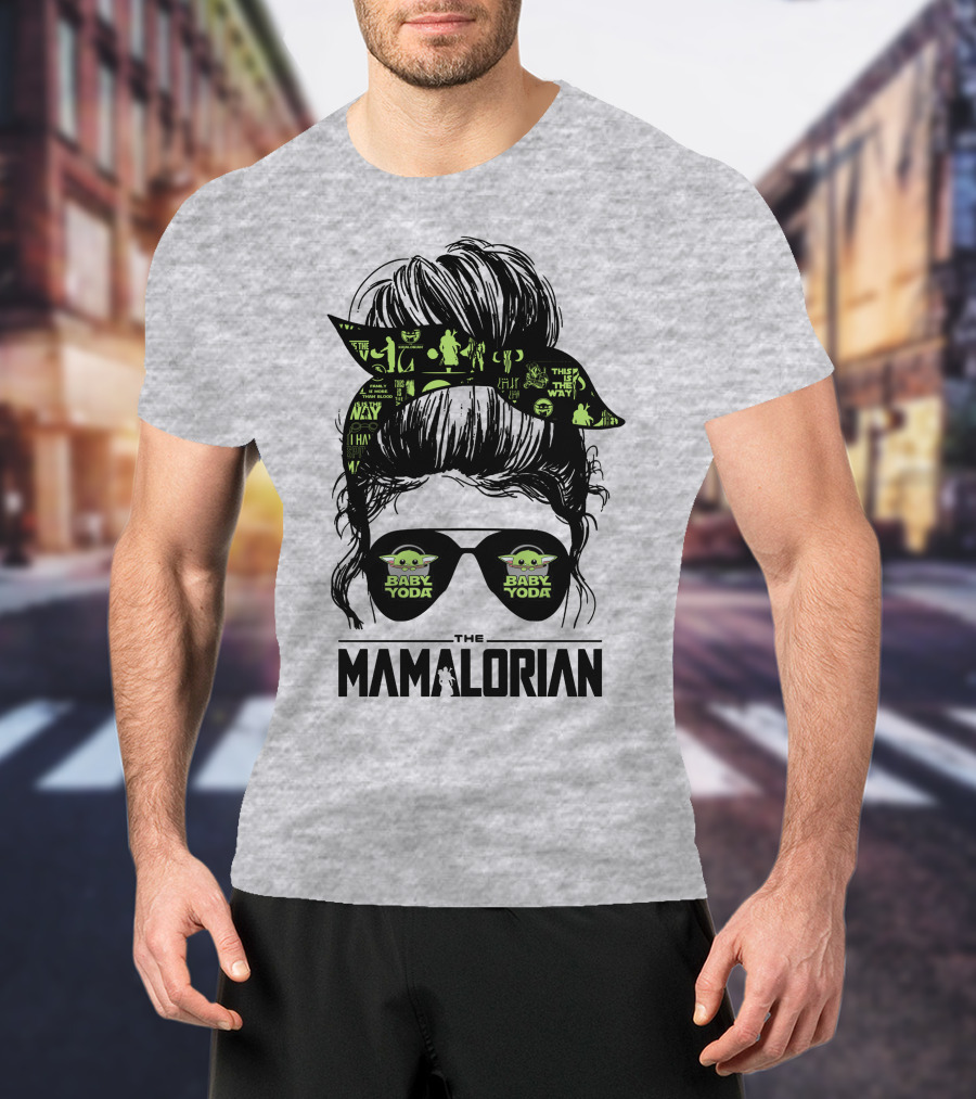 The Mamalorian Baby Yoda Grogu Star Wars T-Shirt
