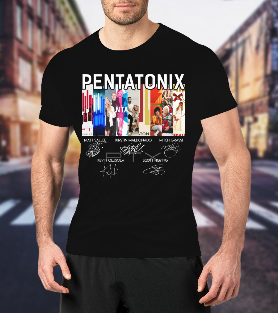 Pentatonix Matt Sallee Kirstin Maldonado Mitch Grassi Kevin Olusola Scott Hoying T-Shirt