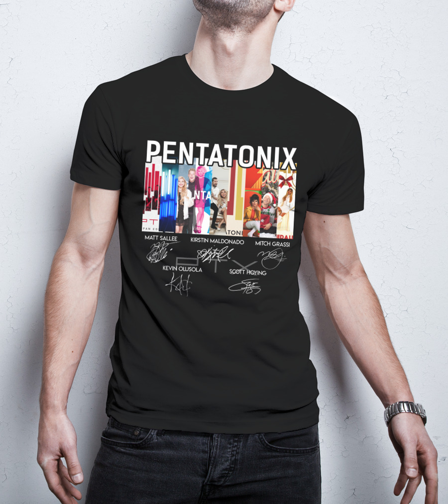 Pentatonix Matt Sallee Kirstin Maldonado Mitch Grassi Kevin Olusola Scott Hoying T-Shirt