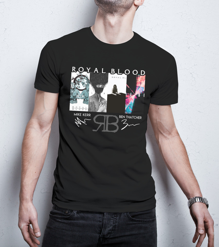Royal Blood Mike Kerr Ben Thatcher Rb Signatures T-Shirt