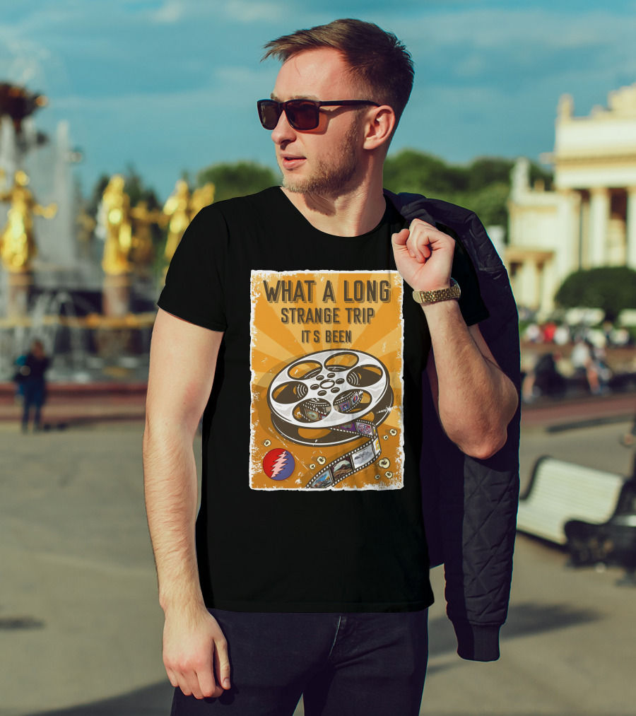 What A Long Strange Trip It's Been Grateful Dead Film Reel T-Shirt
