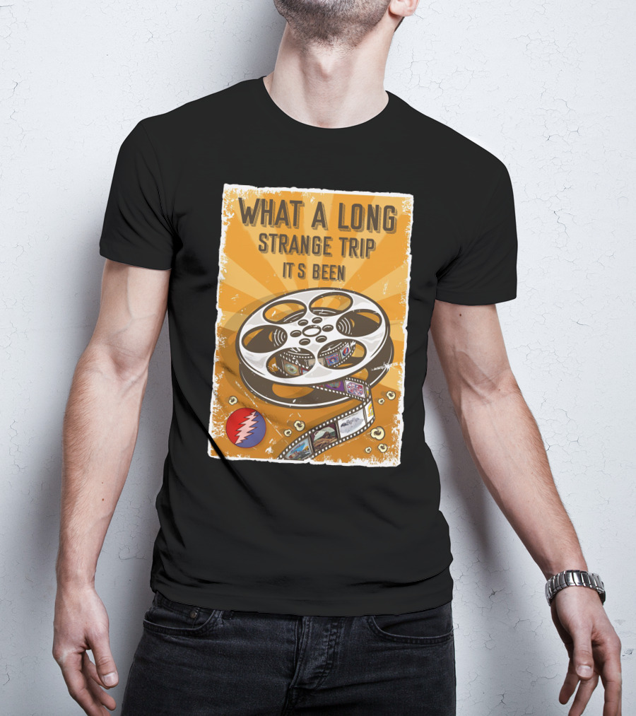 What A Long Strange Trip It's Been Grateful Dead Film Reel T-Shirt