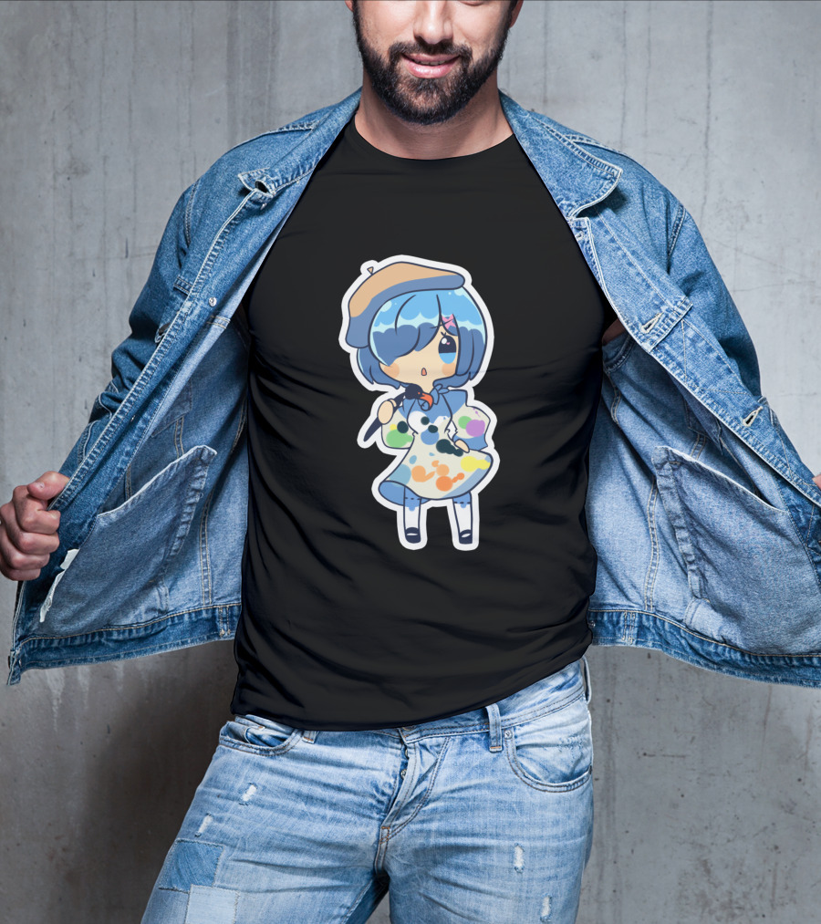 Rem Chibi Art Painter Style 923986 T-Shirt