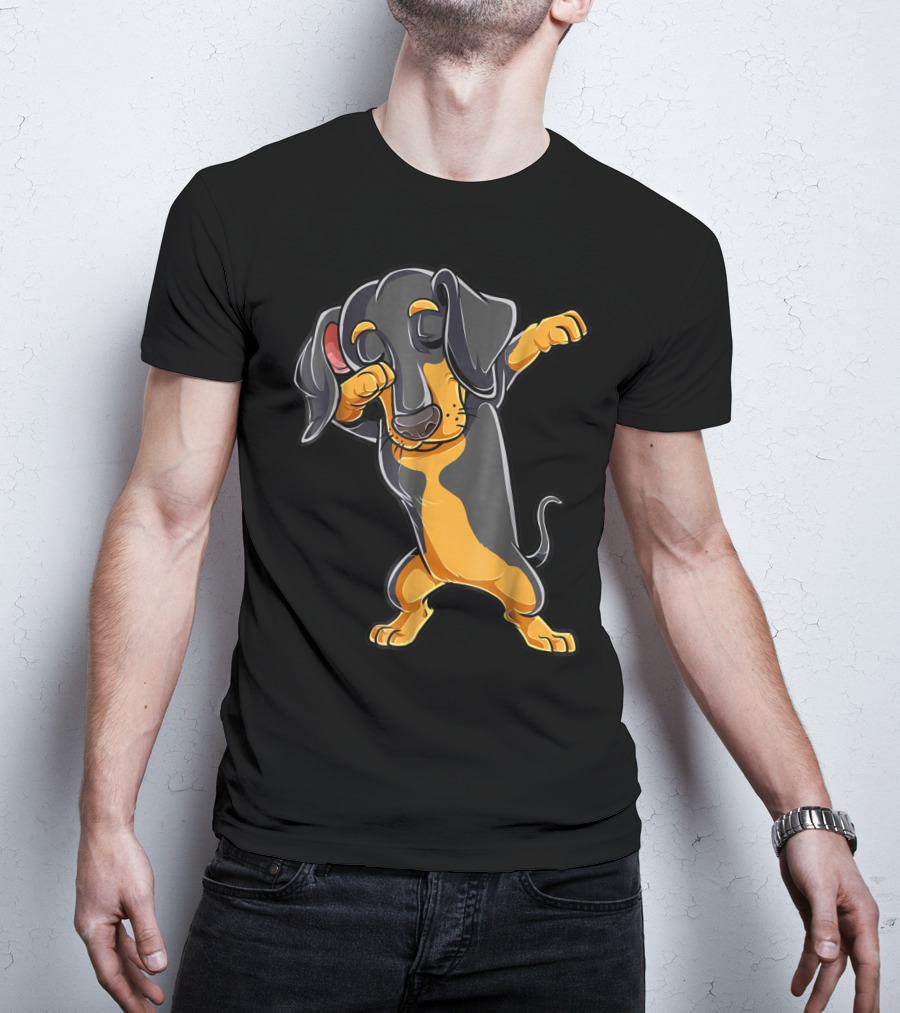 Dabbing Dachshund Puppy Lovers Dab Dance Boys T-Shirt