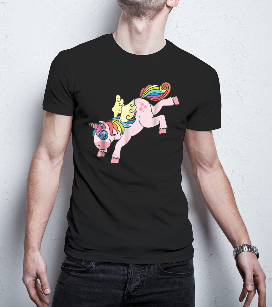 Flying Unicorn Cute And Colorful Rainbow Wings Edition11 T-Shirt
