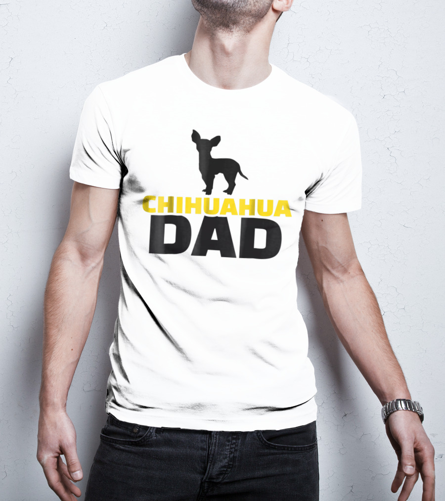 Chihuahua Dad Silhouette T-Shirt
