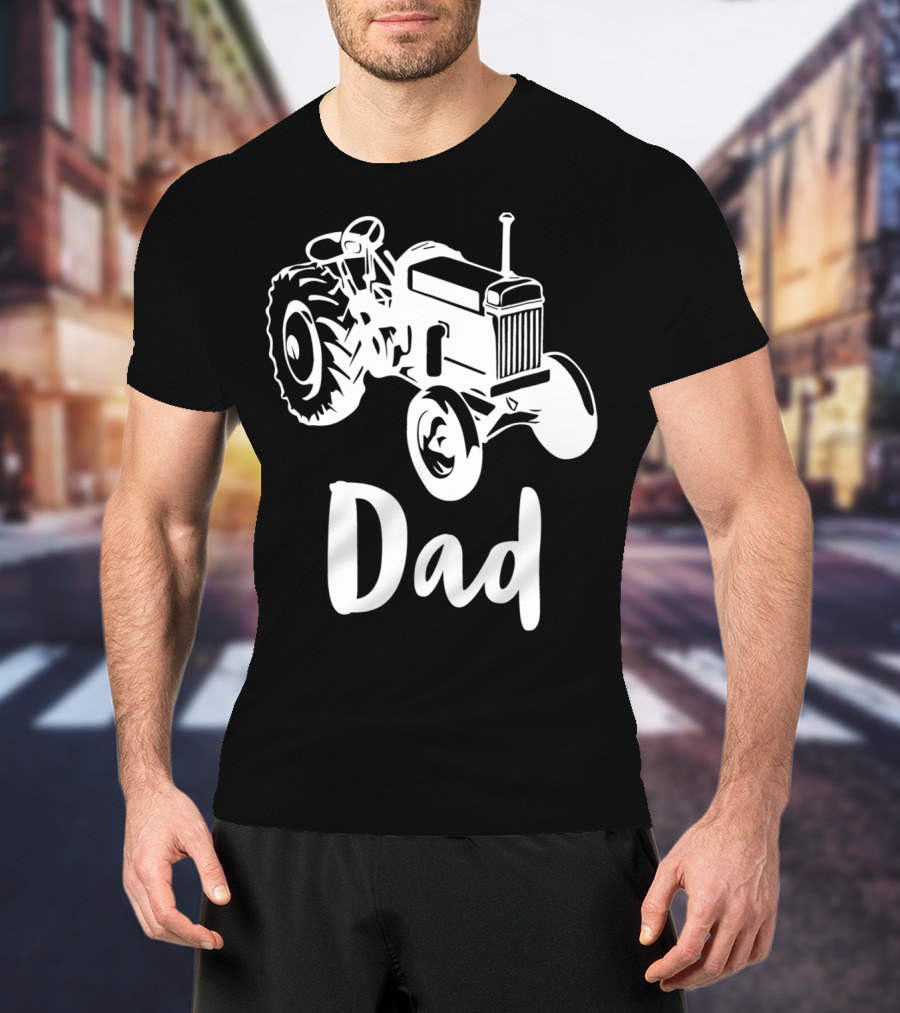 Dad Farm Tractor Dad Farmer Farming 55 T-Shirt