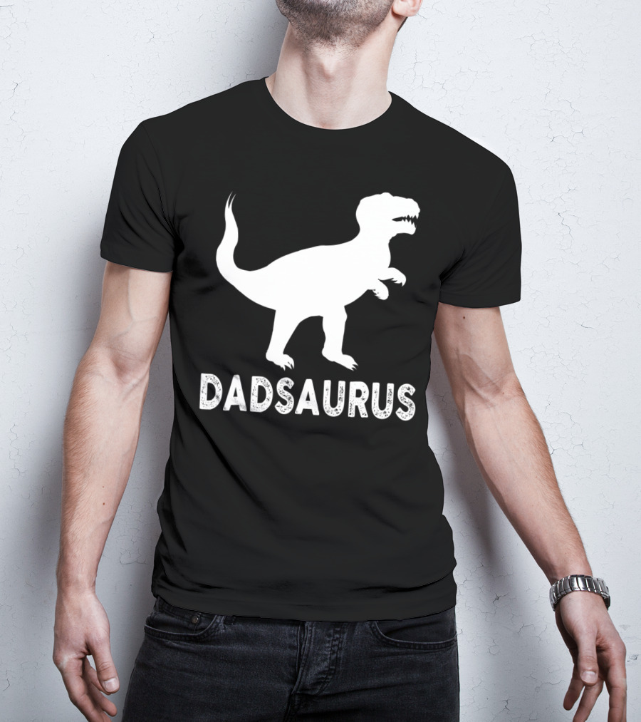 Dadsaurus Dad Dinosaur Men Daddy65 T-Rex T-Shirt
