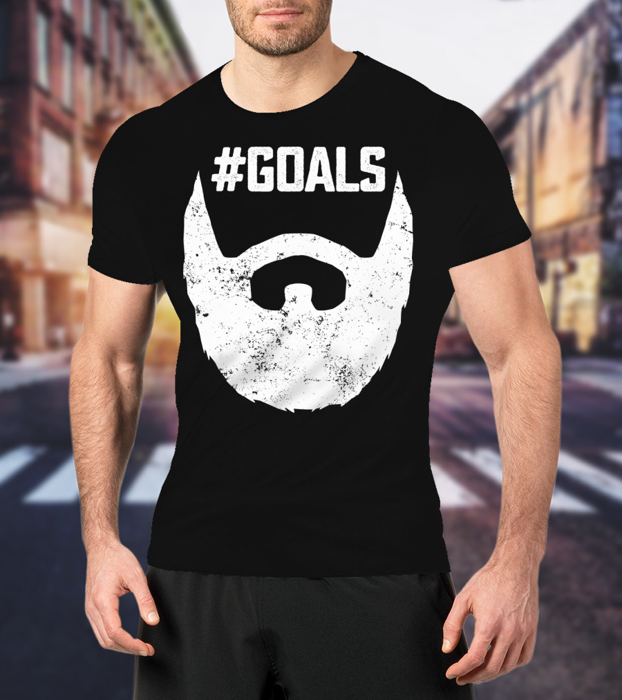 Goals Beard For Bearded Dad Husband T-Shirt