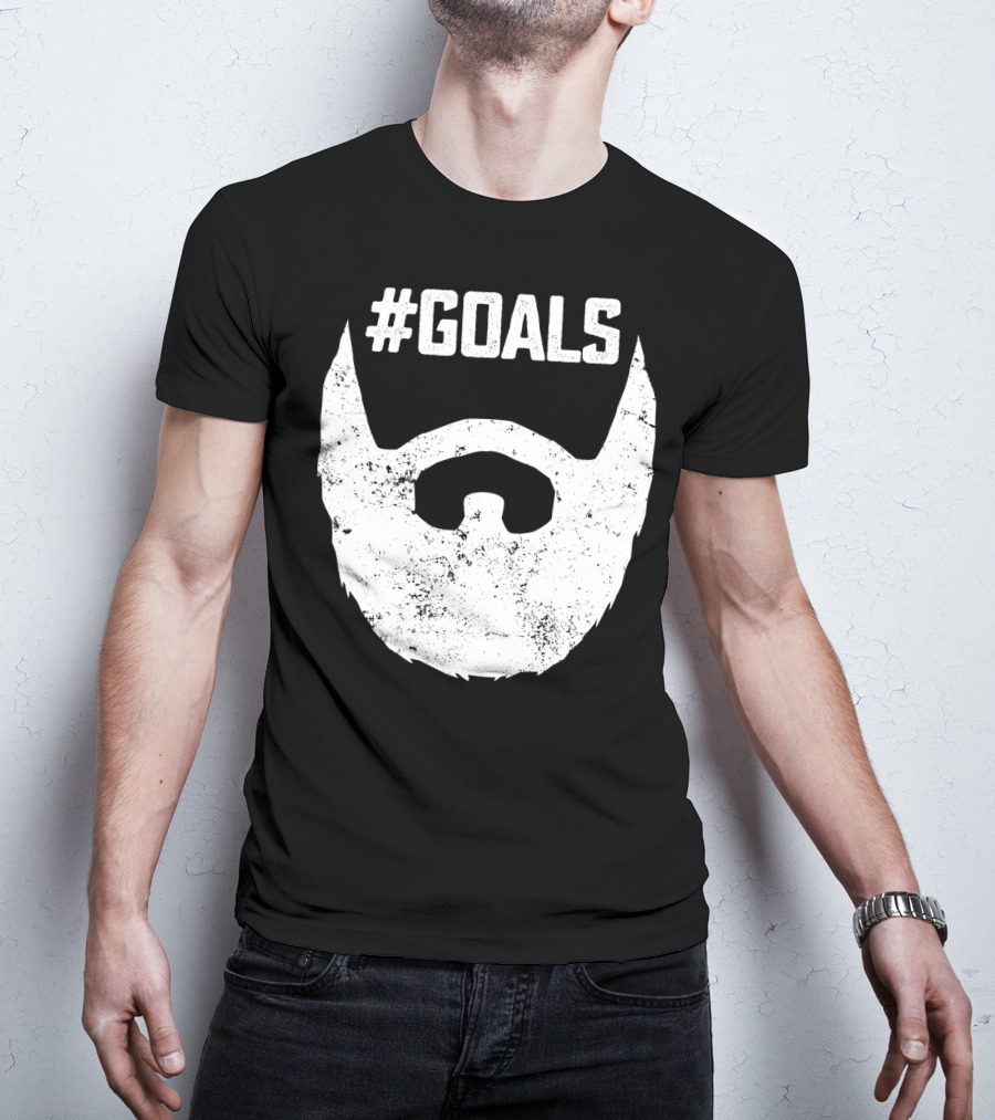 Goals Beard For Bearded Dad Husband T-Shirt