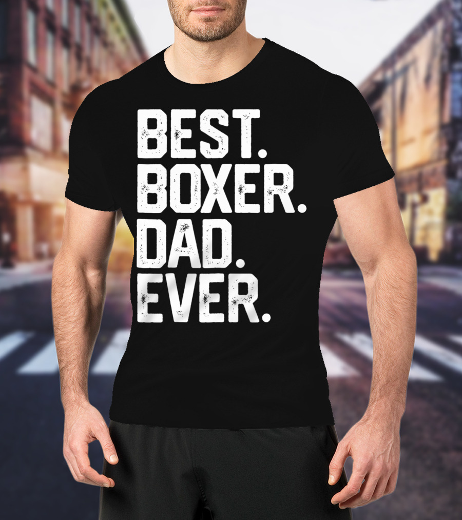Best Boxer Dad Ever Mens Funny Dog Love Christmas22 T-Shirt