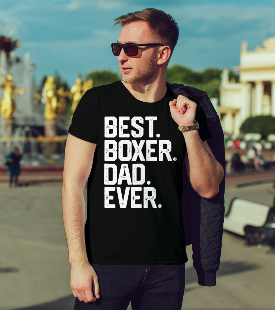 Best Boxer Dad Ever Mens Funny Dog Love Christmas22 T-Shirt