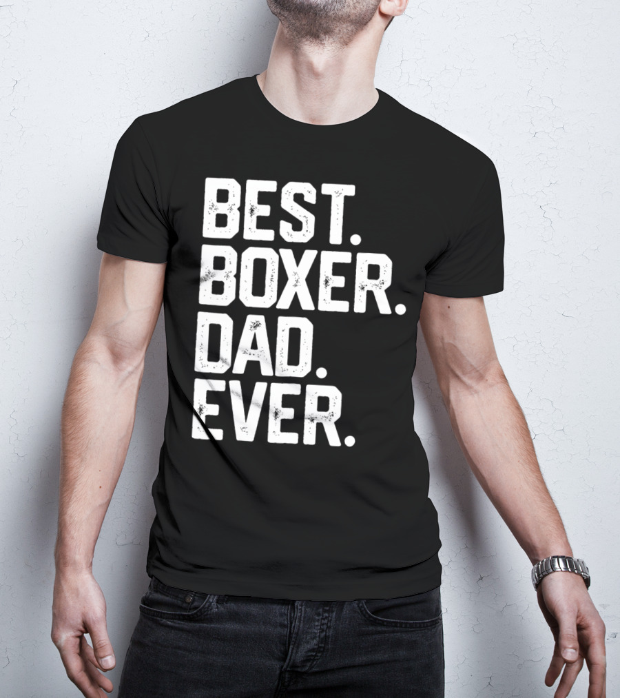 Best Boxer Dad Ever Mens Funny Dog Love Christmas22 T-Shirt