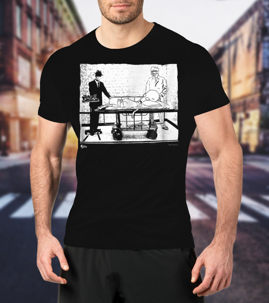 American Dad Autopsy55 Surreal Cartoon Forensic Examination Scene T-Shirt