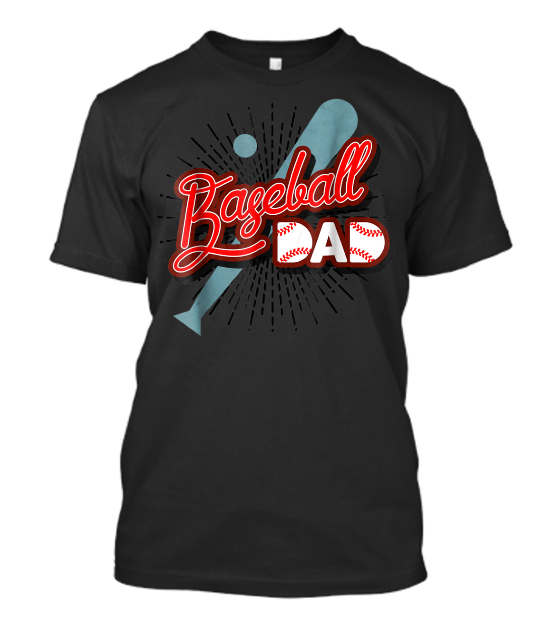 Baseball Dad Cute Dad Sport Bat And Ball T-Shirt