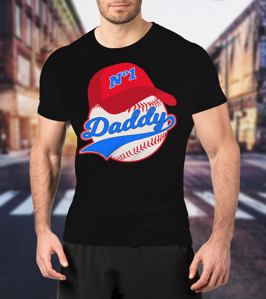 No 1 Daddy Baseball Cap T-Shirt
