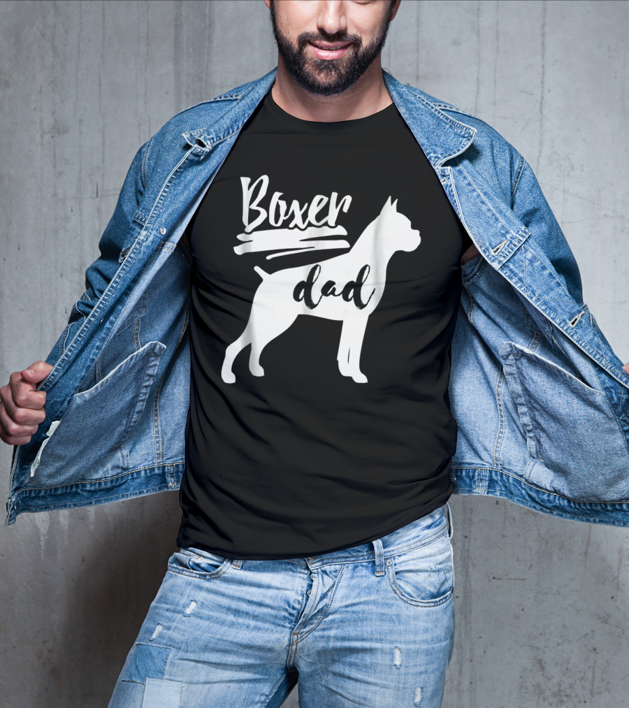 Boxer Dad Dog T-Shirt