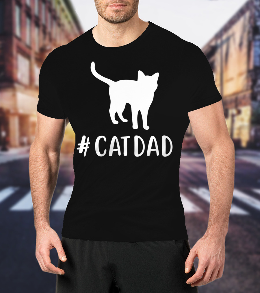 CatDad Family Cat Lover Awesome T-Shirt
