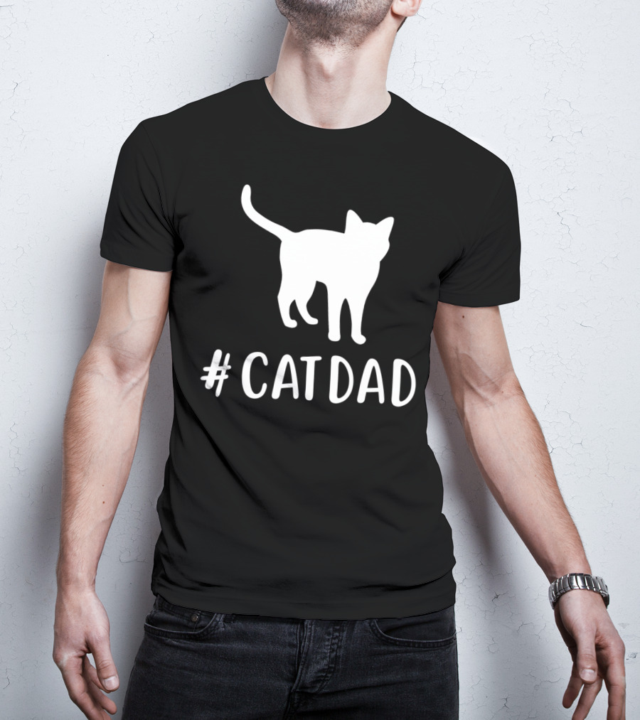 CatDad Family Cat Lover Awesome T-Shirt