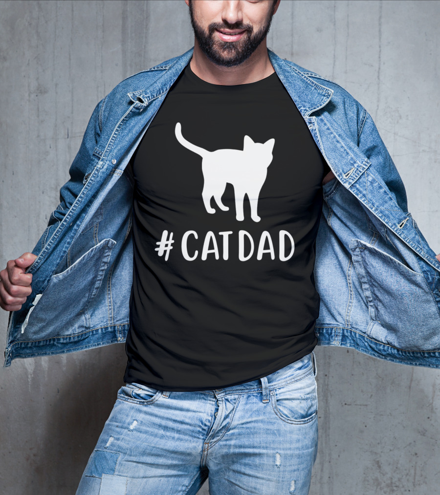 CatDad Family Cat Lover Awesome T-Shirt