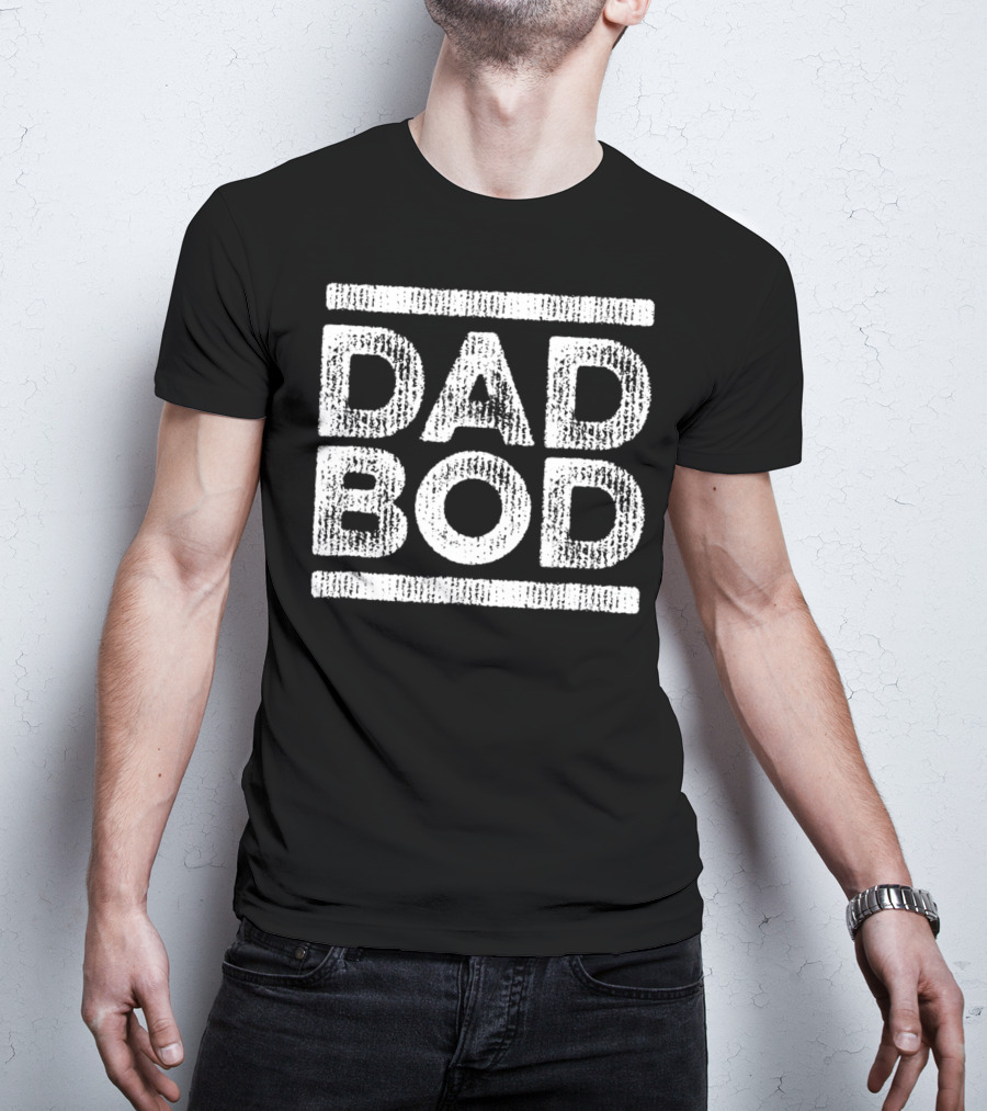 Dad Bod Faded Stripe Vintage 80s Gold31 T-Shirt