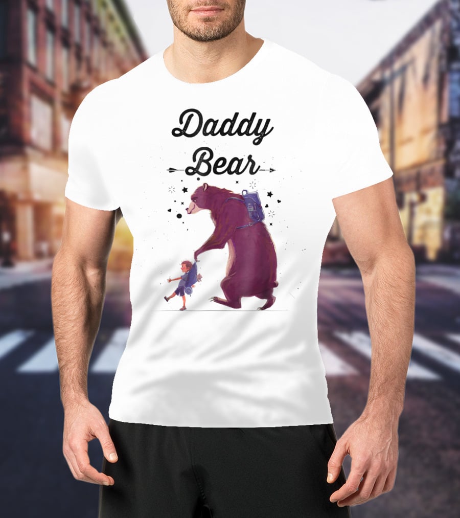 Daddy Bear Camping Papa Mens Dad Father T-Shirt