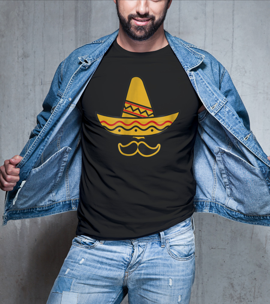 Daddy Sombrero Mustache Cinco De Mayo Family Dad35 T-Shirt
