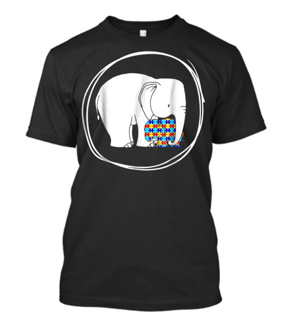 Elephant Love Autism Awareness Puzzle T-Shirt