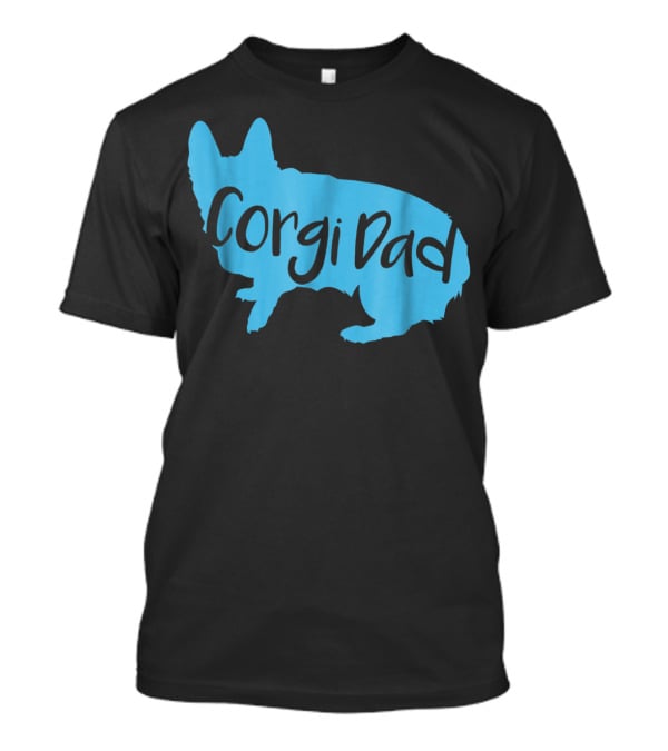 Cute Corgi Dad CorgiLover Welsh Pembroke Dog T-Shirt