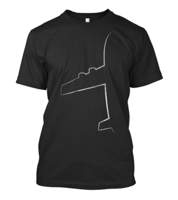 Airplane Silhouette For Pilot Dad Kids Aviator Birthday T-Shirt