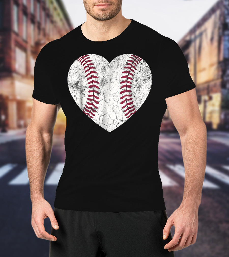 Baseball Heart Softball Love Fun T-Shirt