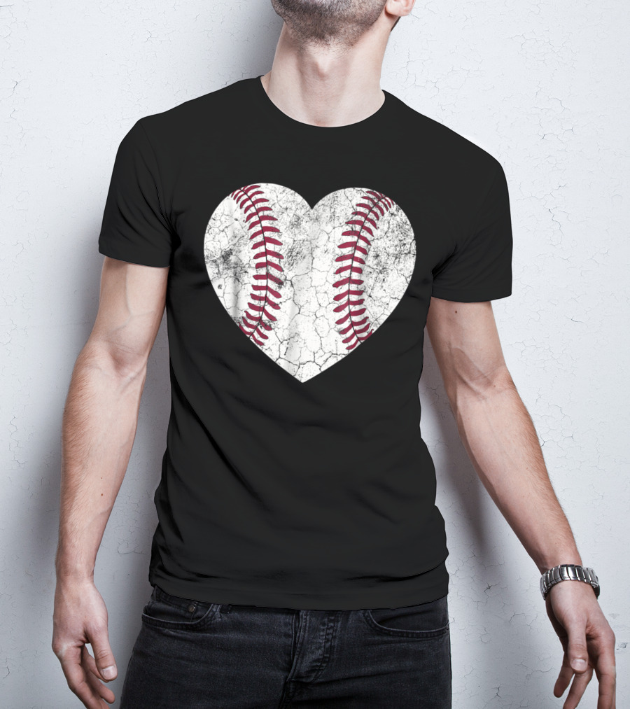 Baseball Heart Softball Love Fun T-Shirt