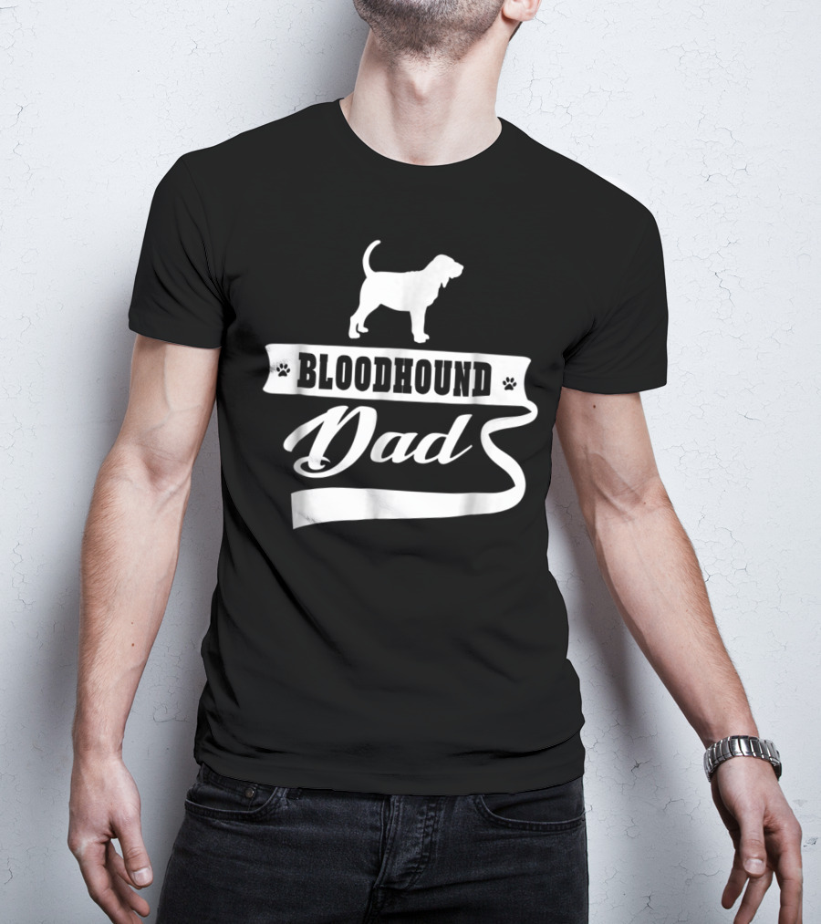 Bloodhound Dad Mens Dog Animal T-Shirt