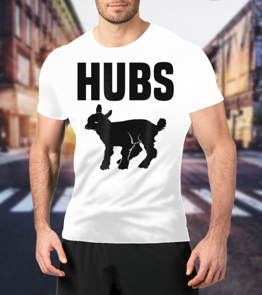 Hubs Baby Goat For Husband Wife Dad T-Shirt