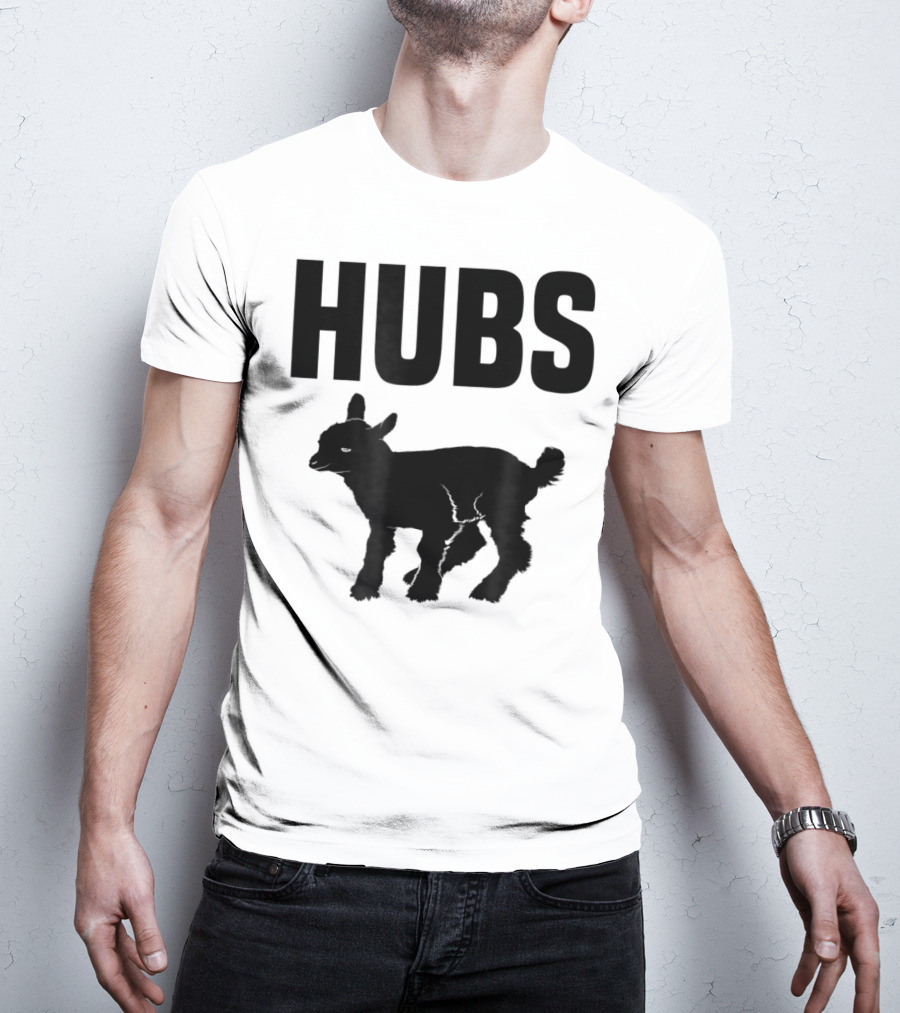 Hubs Baby Goat For Husband Wife Dad T-Shirt