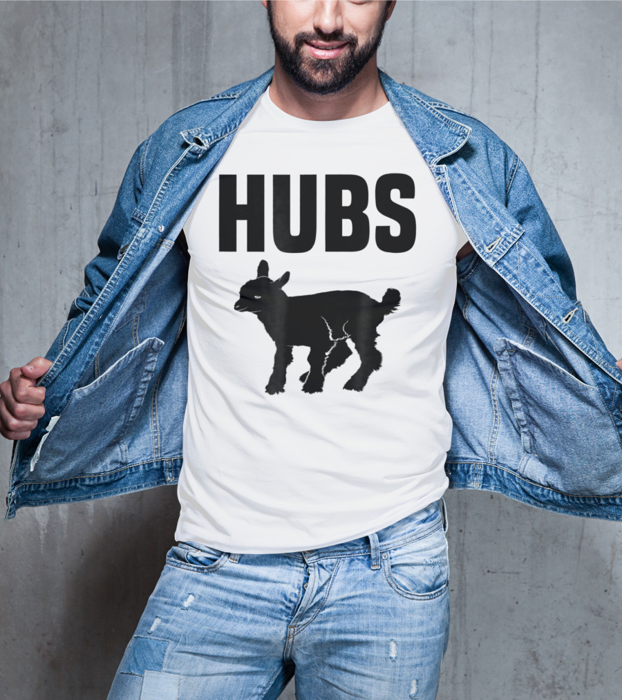 Hubs Baby Goat For Husband Wife Dad T-Shirt