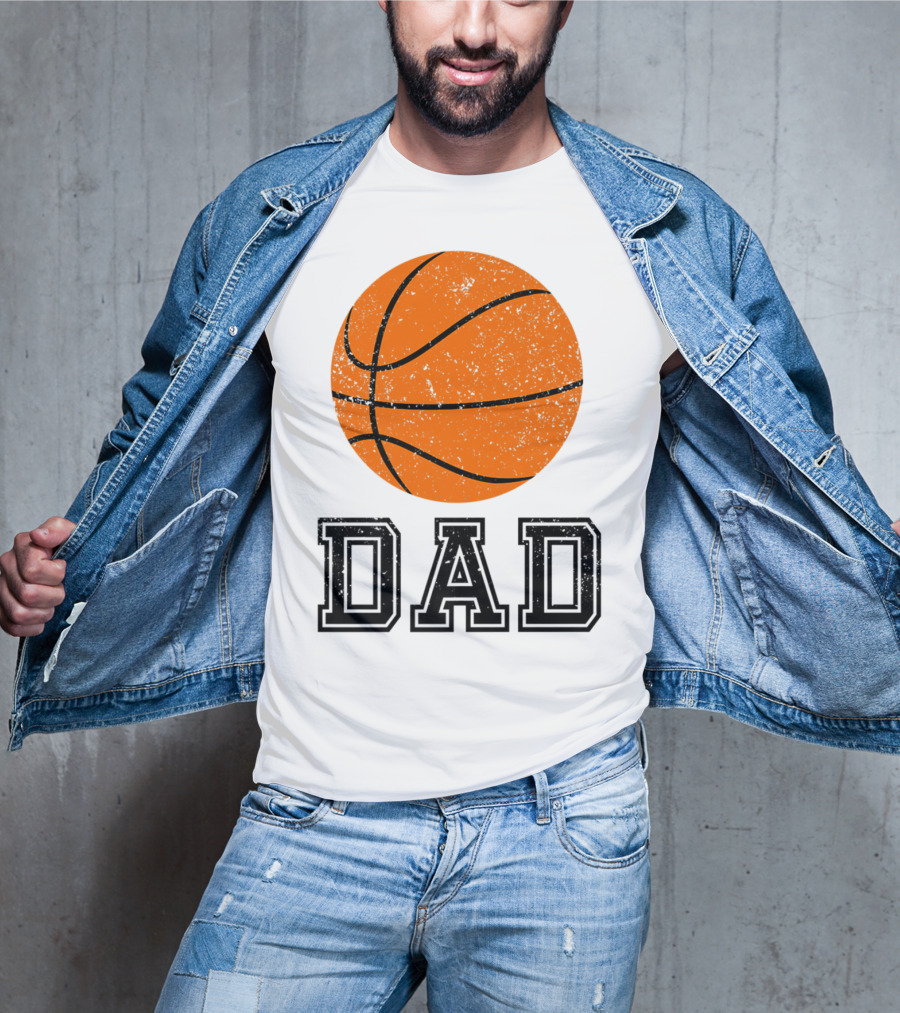 Basketball Dad Vintage Ball T-Shirt