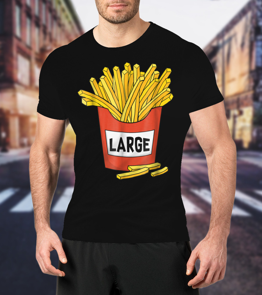 Large Golden French Fries Dad Coolest Big Collection T-Shirt