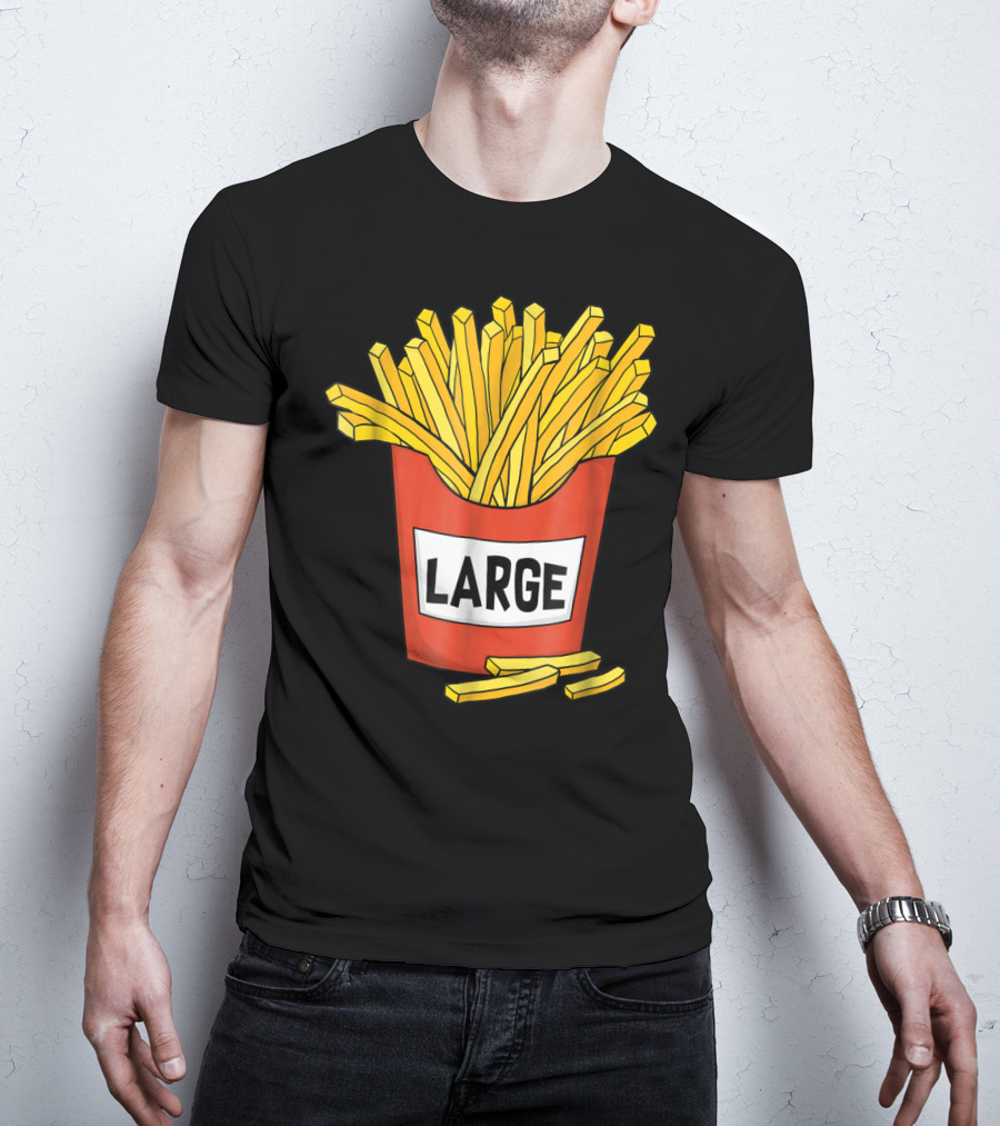 Large Golden French Fries Dad Coolest Big Collection T-Shirt